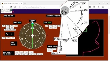 IFR - The STAR procedure with DME arc