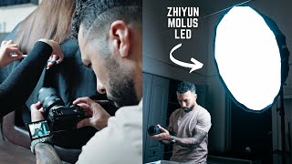 Filming a Hair Salon Commercial using the ZHIYUN MOLUS 100W Pocket Light!