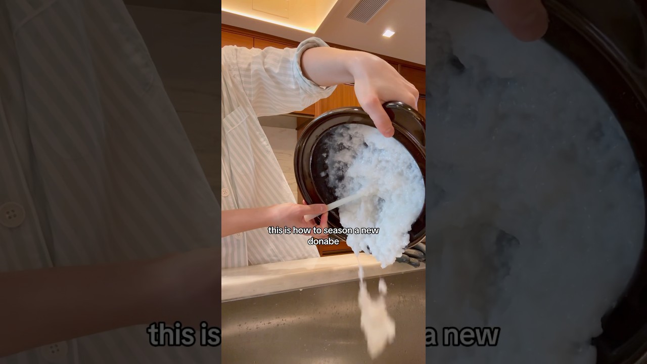 how to season a new donabe 