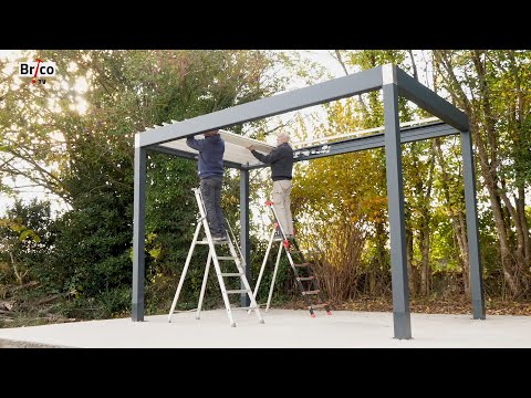 Installer une pergola bioclimatique en kit - Bricolage avec Robert