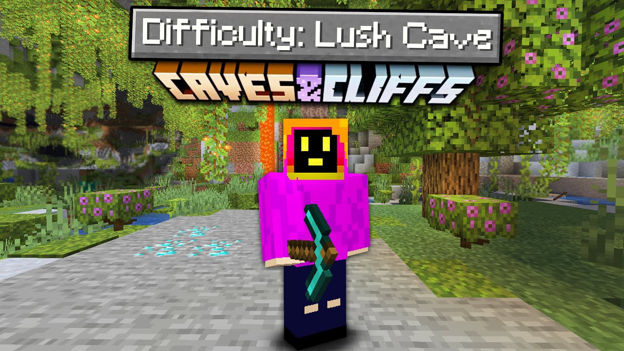 Can You Beat Minecraft In A Lush Cave Only World? - YouTube