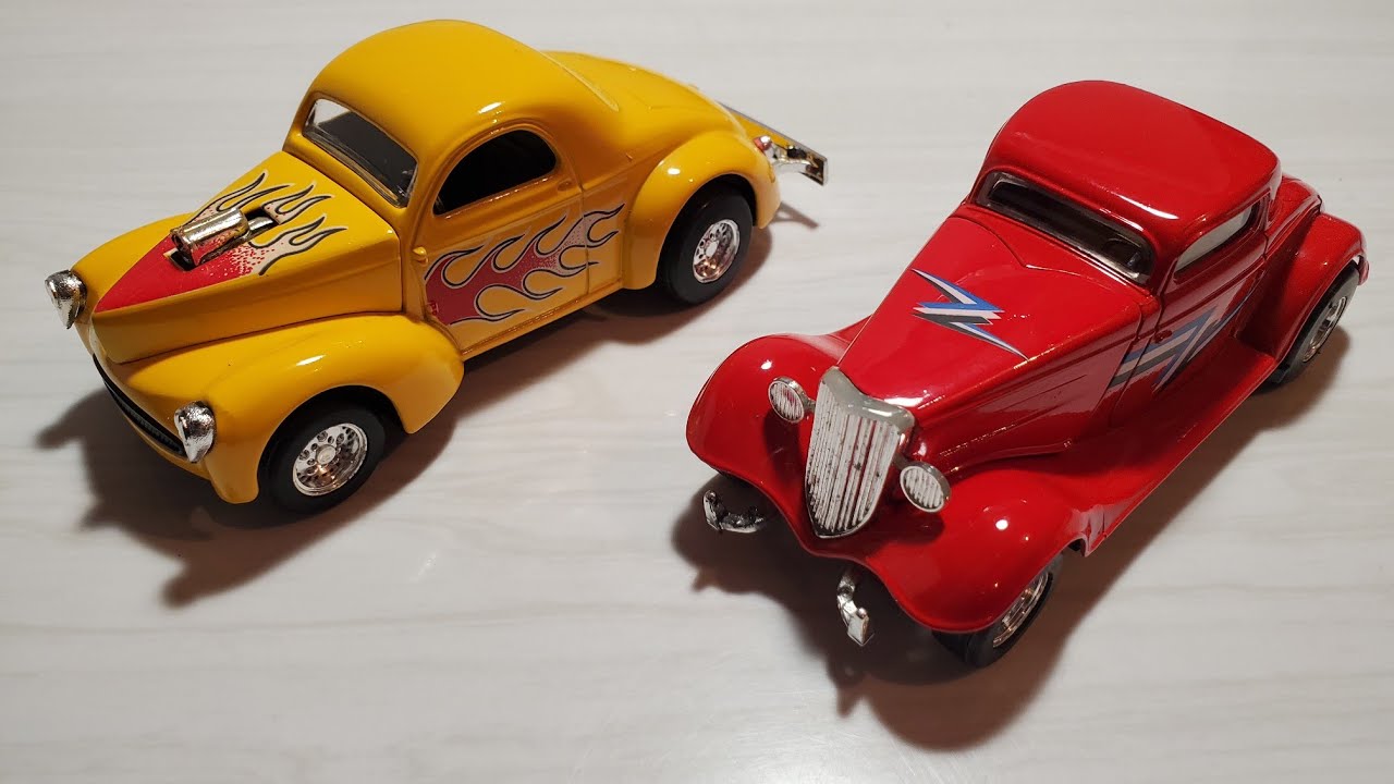 Majorette Hot Rods Ford 32 V8 Coupé Hot Rod Rouge - Échelle 1/32 - Occasion