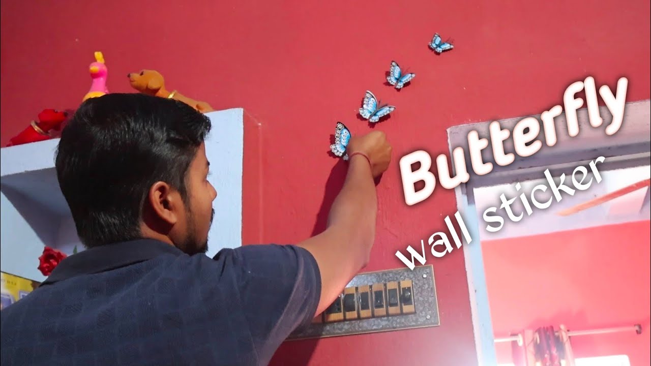 Deewar par butterfly sticker Kaise Lagate Hain Butterfly Sticker