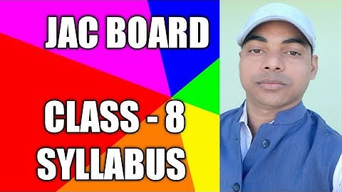 class 8 jac board syllabus 2020-21