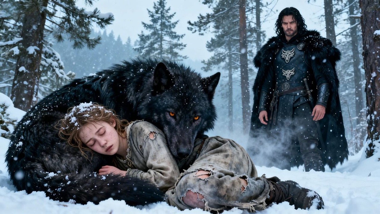 Rejected and Left to Die in the Snow — The Black Wolf Was the Alpha King