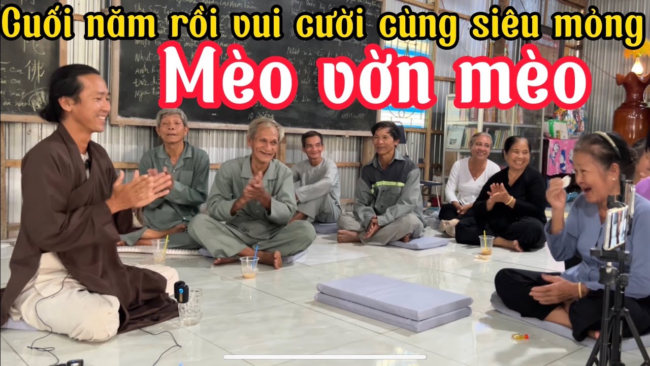 Thuyết giảng cuối năm Dần.Mèo lại Vờn Mèo,Cười cùng siêu mỏng vui trong Phật pháp,ưu phiền sẽ hết