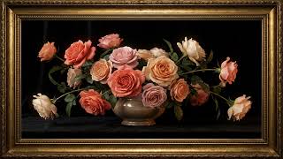 Luxury Decorative Wall Art | Romantic 3D Roses with Soft Lighting screenshot 1