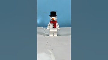Snowball Fight! #lego #stopmotion #legostopmotion #snow #snowman