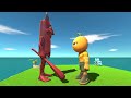 Brainrot Animals Tung Tung Tung Sahur  VS Brainrot Udin baby in Animal Revolt Battle Simulator