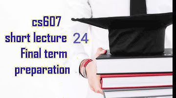 cs607 shortlecture 24||Artificial intelligence||cs607 by Vu studenthelppoint #cs607 #vushortlecture