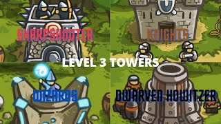 Can we beat Kingdom Rush with only level 3 towers? (Veteran Difficulty)