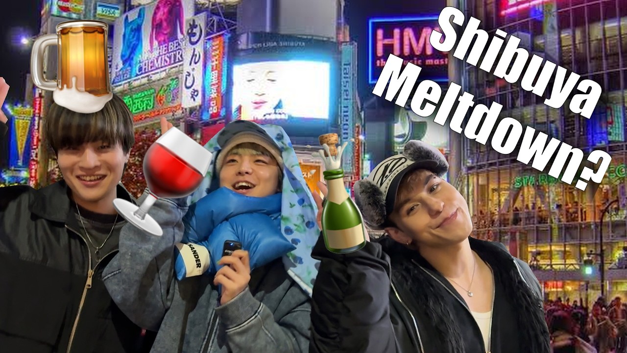 3 cute Japanese boys show you how to drink in Shibuya like a LOCAL