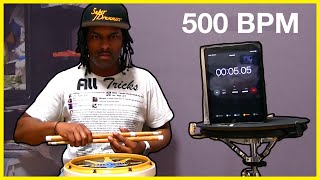 IMPOSSIBLE 500 BPM Triple Stroke Roll