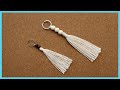 DIY Macrame Keychain / 마크라메 열쇠고리 / マクラメ / Макраме / Macramé / Makramee / makrome / ঝালর / म्याक्राम