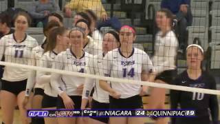 Volleyball vs. Quinnipiac Highlights 11-5-16