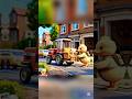 Cute Duck's furniture accidentally falls down from tractor 😧😥 #ai #cat #shorts #duckai