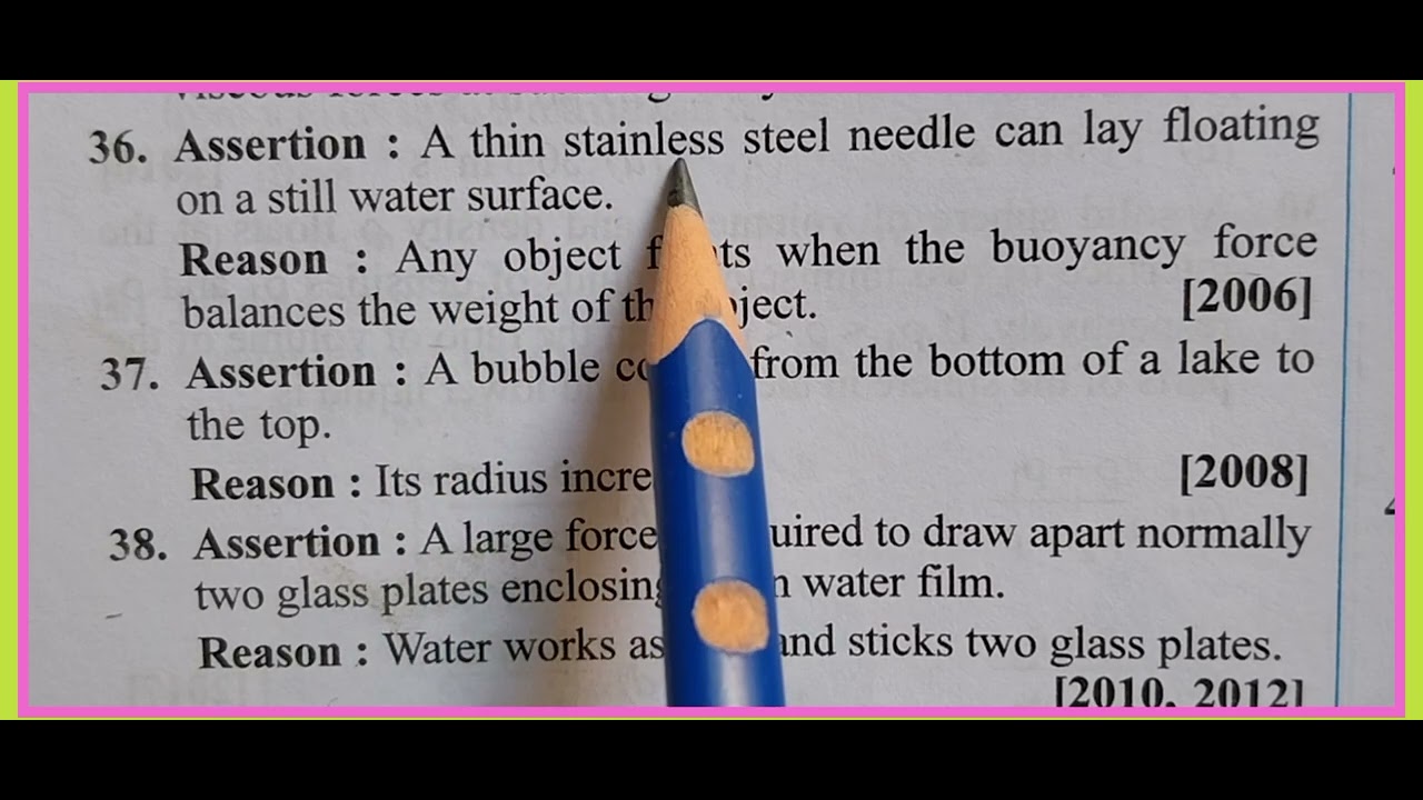 class-11-physics-assertion-and-reasoning-questions-answer-ch-9
