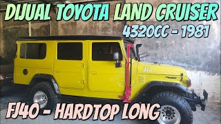 Dijual Cepat Toyota Landcruiser Long 4230Cc Tahun 1981 Mobil Langka Hardtop Long