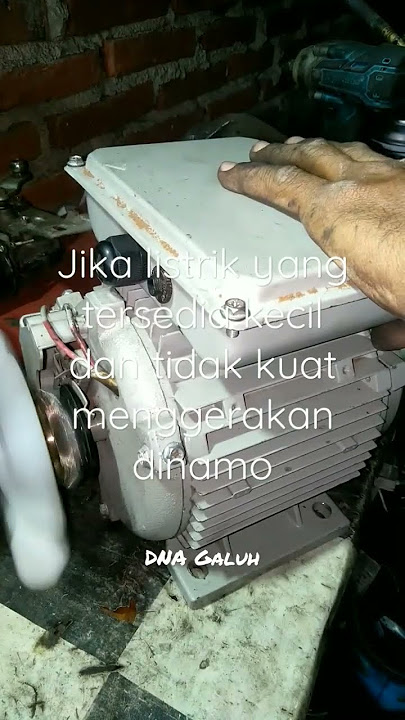 Sederhana !!! Cara cek manual putaran dinamo penggerak 2HP tanpa arus listrik