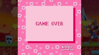 Kirbys Adventure - Game Over Nes