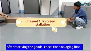 How to Install a Fresnel ALR Screen | Step-by-Step Guide #alrscreen #projectorscreeninstallation