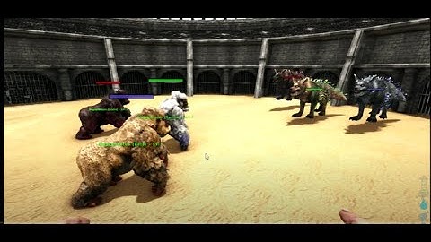FENRIR BOSS Gamma & Beta & Alpha vs Megapithecus  BOSS Gamma Beta Alpha Ark Battles