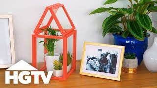 Way to Grow: Transform Picture Frames Into a Tiny Greenhouse | HGTV