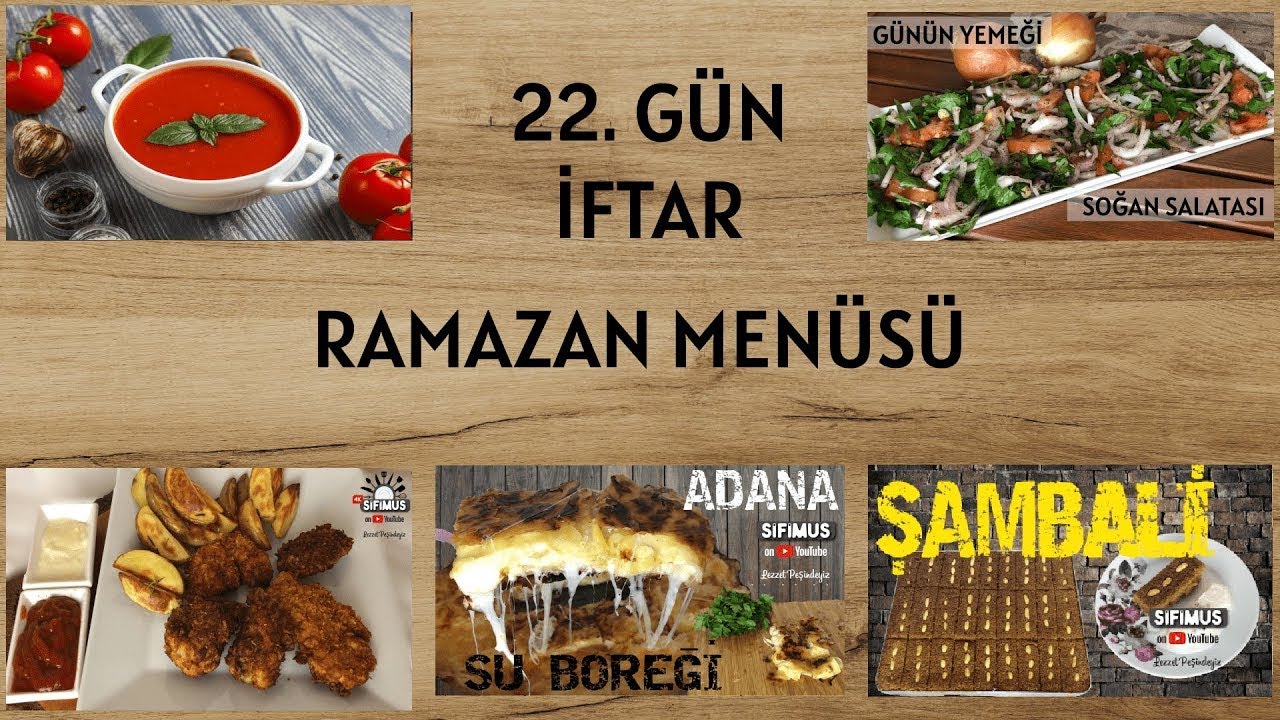 2022 RAMAZAN İFTAR MENÜSÜ ÖNERİSİ  30 günlük ✔ #22 Gün YEMEK TARİFLERİ #shorts