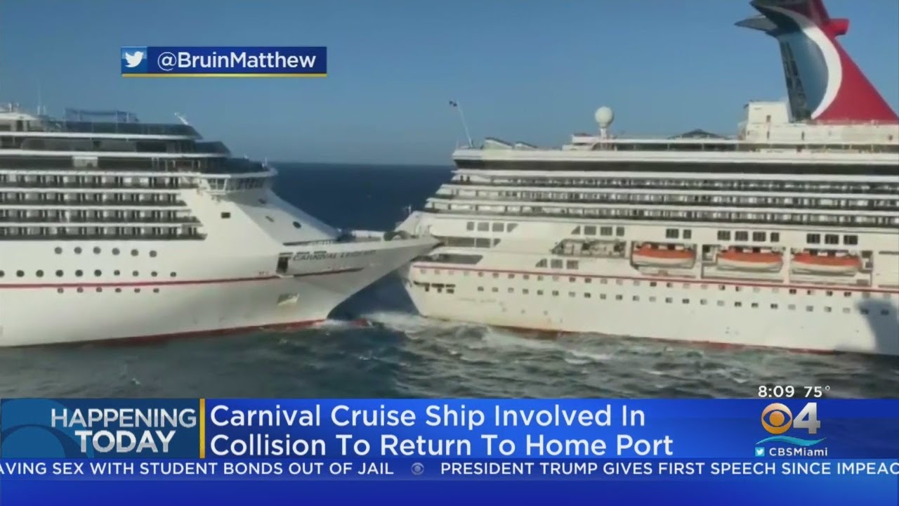 Two Carnival Cruise Ships Returning To Home Ports After Crash
