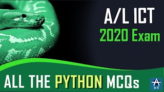 Famous A/L ICT 2020 Exam | All the PYTHON MCQs Wealth