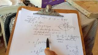 Area of an ellipse