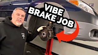 2003-2008 Pontiac Vibe Front Brake Rotor And Pad Replacement