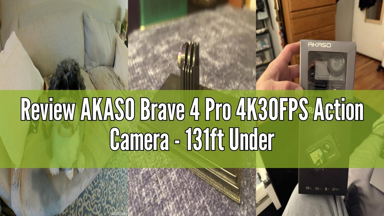 Review AKASO Brave 4 Pro 4K30FPS Action Camera - 131ft Underwater Camcorder Waterproof Camera with T