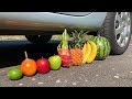 Crushing Crunchy & Soft Things by Car! EXPERIMENT: FRUITS VS CAR 2