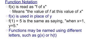 Function Notation (9/26)