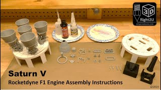 Saturn V F1 Rocket Assembly Instructions  March 2023 3DRight2U
