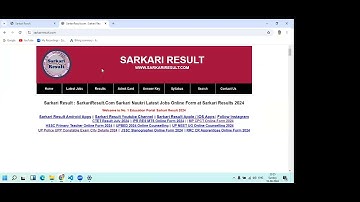Create Sarkari result website using html css and java Script
