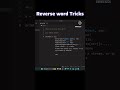 Reverse any String in Python with ONE Line! 🐍 #shorts #python #codinglife #highlevellanguage