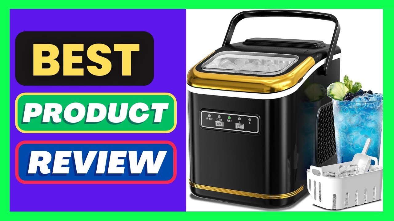 Electactic Ice Maker Machine Countertop Portable Compact Small