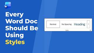 Why Every Word Document Should Be Using Styles (And Most Aren't)