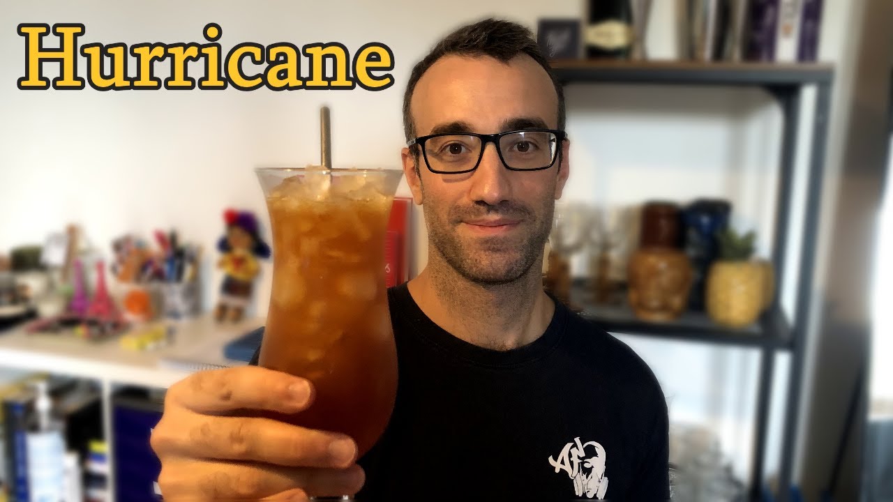 l'Hurricane ! Cocktail simplissime et délicieux à base de Rhum et deux autres ingrédients.