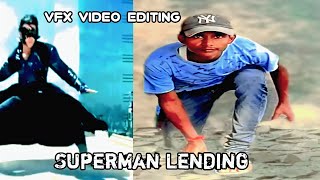 Super Hero Landing VFX Editing | Mobile VFX Editing | Capcut