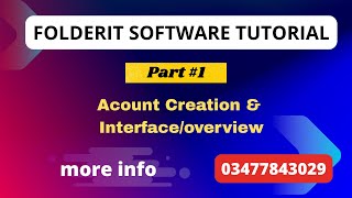 Folderit Software Tutorial | Account Creation & Interface Overview (Part 1)