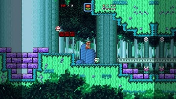 Super Mario Bros. X (SMBX) Custom Level - Cyan Island