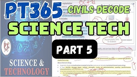 Vision IAS PT 365 SCIENCE & TECHNOLOGY 2024 (part 5) #upsc #ias #pt365science&tech #pt365