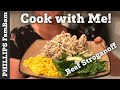 COOK WITH ME | EASY BEEF STROGANOFF RECIPE | OLIVE GARDEN APPLE SALAD | PHILLIPS FamBam Cook with Me