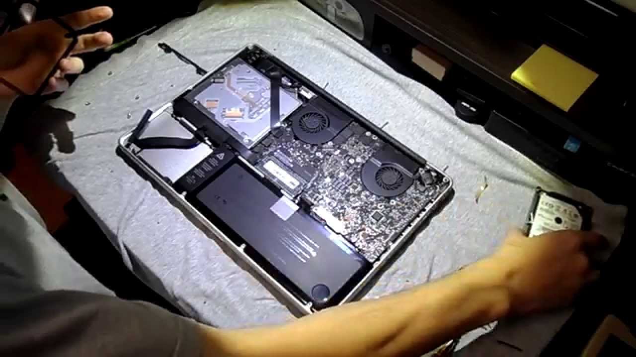 to install a SSD into a 2012 MacBook Pro + HDD Cloning Process - YouTube