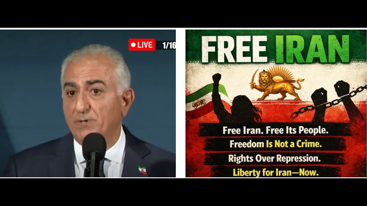 Exiled Iranian Crown Prince Reza Pahlavi Holds CRITICAL Press Conference on Regime Change!
