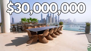 Inside A $30,000,000 Million Penthouse In Dubai With An INFINITY POOL Overlooking The Marina!