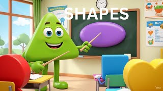 Triangle Teaches Shapes | Fun 3D Classroom Learning for Kids | Learn Circle, Square, Heart & More!”